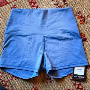 Born Primitive Rise Booty Shorts 2.0- Cornflower Women's Athletic Shorts